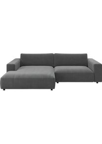 Ecksofa Musterring "MR LUCIA, Charakterstarker Lounge-Komfort von Musterring", grau, B:296cm H:81cm T:190cm, 100% Polyester, Sofas, Ecksofa, XXL-Longchair, erstklassige Kammerkissen & zeitloser Look