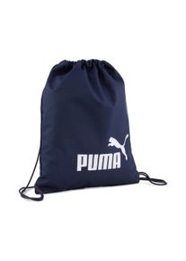 Sporttasche Puma "PHASE GYM SACK", Damen, Gr. B/H/T: 37,5cm x 43cm, blau (Puma navy), Obermaterial: 100% Polyester, unifarben, Taschen Sporttasche, sportlicher Stil, mit Kordelzug&ouml;ffnung, mit Schulterriemen