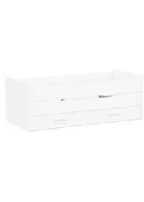 Einzelbett Demeyere Group, wei&szlig;, B:95,3cm H:72,8cm L:207,9cm, Betten, Einzelbett