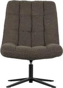 Drehsessel Woood "Job mit Teddy-Bezug und Drehmechanismus B 70 x T 85 x H 101 cm", gr&uuml;n, B:70cm H:101cm T:85cm, Sessel, Drehsessel, Sehr hohe Verschlei&szlig;festigkeit, Tragkraft 140 kg, 360 Drehmechanismus