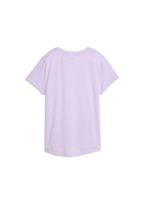 Trainingsshirt Puma "W TAD ESSENTIAL VNECK TEE", Damen, Gr. L, lila (light lavender), Jersey, Obermaterial: 100% Polyester, regular fit normal, V-Ausschnitt, Shirts Trainingsshirt, mit DryCELL-Technologie, k&ouml;rperbetonter V-Ausschnitt, Kurzarmdesign