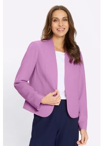 Jackenblazer Lady "Kurzblazer", Damen, Gr. 38, orchidee, 64% Polyester, 34% Viskose, 2% Elasthan, Blazer Jackenblazer
