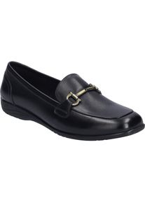 Ballerina Josef Seibel "Fenja 26, black-black", Damen, Gr. 41, schwarz (schwarz, schwarz), Obermaterial: 100% Rindsleder Leather cow., Schuhe Ballerina
