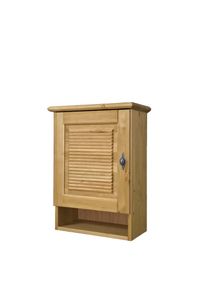 H&auml;ngeschrank OTTO HOME "Rauna", braun (natur), B:44cm H:60cm T:23cm, Massivholz, Schr&auml;nke, H&auml;ngeschrank, aus massiver Kiefer, Breite 44 cm, Rillenoptik, made in EU