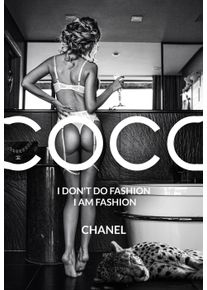 Leinwandbild AFFENGEILEBILDER "Coco Fashion by Adrian Vieriu auf Keilrahmen gespannt", farbe bild(er): grau,schwarz,wei&szlig;, B:40cm H:60cm T:2cm, Leinen, Bilder, Leinwandbild, Kunstdruck Wandbild Bild in verschiedenen Formaten