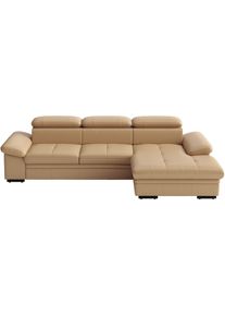 Sit & More Ecksofa SIT & MORE "Viola", cappuccino, B:260cm H:73cm T:174cm, Sofas, Ecksofa, optional mit Bettfunktion