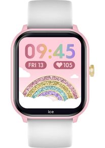 Ice Watch Smartwatch ICE-WATCH "ICE smart junior 2.0", wei&szlig; (wei&szlig;, wei&szlig;), Smartwatches, Smartwatch, Armbanduhr, M&auml;dchenuhr, Kinderuhr, Silikonarmband, Spiele, Sportprofil