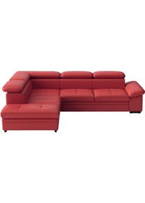 Sit & More Ecksofa SIT & MORE "Viola", beige (feuerrot), B:249cm H:73cm T:226cm, Sofas, Ecksofa, optional mit Bettfunktion