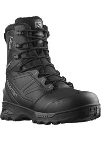 Winterstiefel Salomon "TOUNDRA PRO CLIMASalomon WATERPROO", Damen, Gr. 43, schwarz, Leder, Synthetik, Schuhe Winterstiefel, Snowboots, Winterboots, Winterschuhe, wasserdicht und gef&uuml;ttert