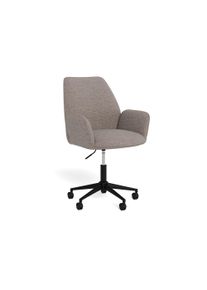 Schreibtischstuhl ACTONA GROUP "Glenda, B&uuml;rostuhl", beige (wei&szlig;, neutral), B:59,5cm H:99cm T:61,5cm, 100% Polyester, St&uuml;hle, Schreibtischstuhl, Stuhl, graubraun, h&ouml;henverstellbar, Drehfunktion