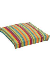 HOCK Sitzkissen H.O.C.K. "Yucatan", bunt (bunt, gestreift), B:50cm H:5cm L:50cm, Kunstfaser, Dekokissen_Sitzkissen_Kissenh&uuml;llen, Sitzkissen, 50/50/5 cm