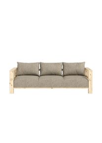 Sofa Karup Design "Bare Sofa, Schlafsofa mit Boxspring, 3-Sitzer, Couch, Bettfunktion", raw, warm sand, B:225cm H:82cm T:94cm, Bezug: 100% Polyester. Kissenf&uuml;lling: Schaumstoffgranulat, Sofas, Sofa, Boxspring-Matratze mit Sprungfedern, 3 R&uuml;ckenkissen, Made in Europe
