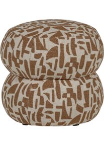 Hocker Woood "Anic mit Sunny-Gewebtem Bezug, B 43 x T 43 x H 40 cm", braun, B:43cm H:40cm T:43cm, Hocker, Hocker, Sehr hohe Verschlei&szlig;festigkeit, pflegeleicht, montiert geliefert