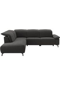 Ecksofa Musterring "MR 370, intelligenter Komfort im modernen Design", anthrazit, B:288cm H:83cm T:241cm, 95% Polyester, 5% Nylon, Sofas, Ecksofa, Optionale Relaxfunktion, flexible Kopfteile & klappbare Armlehnen