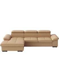 Sit & More Ecksofa SIT & MORE "Viola", cappuccino, B:260cm H:73cm T:174cm, Sofas, Ecksofa, optional mit Bettfunktion