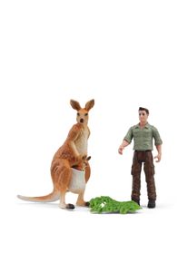 Spielwelt Schleich "POCKET SET, K&auml;nguru-Tour mit dem Ranger (81540)", bunt, Spielfigurenwelten, KinderB:8,5cm H:9,5cm T:14cm, Kunststoff, Spielwelt, B:8,5cm H:9,5cm T:14cm