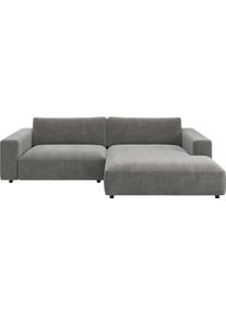 Ecksofa Musterring "MR LUCIA, Charakterstarker Lounge-Komfort von Musterring", anthrazit, B:296cm H:81cm T:190cm, 100% Polyester, Sofas, Ecksofa, XXL-Longchair, erstklassige Kammerkissen & zeitloser Look