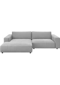 Ecksofa Musterring "MR LUCIA, Charakterstarker Lounge-Komfort von Musterring", grau, B:296cm H:81cm T:190cm, 94% Polyester, 6% Nylon, Sofas, Ecksofa, XXL-Longchair, erstklassige Kammerkissen & zeitloser Look