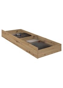 CARRYHOME Bettkasten, Eiche Artisan, Holzwerkstoff, 199x23x64 cm, Schlafzimmer, Betten, Bettgestelle- Einzelteile, Bettk&auml;sten