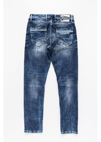 Cipo & Baxx Slim-fit-Jeans CIPO & BAXX "Cipo & Baxx Jeans", Herren, Gr. 40-34, L&auml;nge 34, blau, Obermaterial: 100% Baumwolle CO., slim fit, Jeans Slim-fit-Jeans, im washed Look