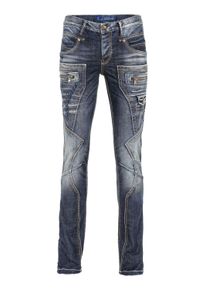 Cipo & Baxx Regular-fit-Jeans CIPO & BAXX "Cipo & Baxx Jeans DENIM", Herren, Gr. 40-34, L&auml;nge 34, blau, Obermaterial: 99% Baumwolle CO. 1% Elasthan EL., regular fit, Jeans Regular-fit-Jeans, bequeme Jeans mit Kontrastn&auml;hten, CD584