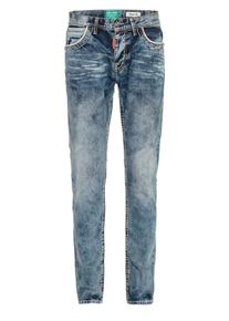 Cipo & Baxx Straight-Jeans CIPO & BAXX "Cipo & Baxx Jeans", Herren, Gr. 38-32, L&auml;nge 32, blau, Obermaterial: 100% Baumwolle CO., regular fit, Jeans Straight-Jeans, In Straight Fit, CD-148