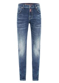 Cipo & Baxx 5-Pocket-Jeans CIPO & BAXX "Cipo & Baxx Jeans", Herren, Gr. W40/L34, L&auml;nge 34, blau, Obermaterial: 98% Baumwolle CO. 2% Elasthan EL., uni, regular fit, Jeans 5-Pocket-Jeans, im klassischen 5-Pocket-Style, CD704