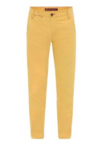 Cipo & Baxx Stoffhose CIPO & BAXX "Cipo & Baxx Hose", Herren, Gr. W42/L32, L&auml;nge 32, gelb (mustard), Obermaterial: 97% Baumwolle CO. 3% Elasthan EL., uni, slim fit, Hosen Stoffhose, im modischen Slim Fit-Schnitt, CD842