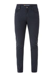 Cipo & Baxx Stoffhose CIPO & BAXX "Cipo & Baxx Hose", Herren, Gr. 40-34, L&auml;nge 34, navyblau, Obermaterial: 49% Baumwolle CO. 31% Polyester PES. 17% Viskose CV. 3% Elasthan EL., slim fit, Hosen Stoffhose, mit dezentem Karomuster, CD724