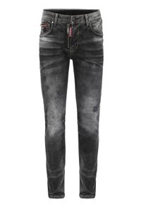 Cipo & Baxx 5-Pocket-Jeans CIPO & BAXX "Cipo & Baxx Jeans", Herren, Gr. 40-32, L&auml;nge 32, grau (schwarz), Obermaterial: 98% Baumwolle CO. 2% Elasthan EL., regular fit, Jeans 5-Pocket-Jeans, im modischen Look, CD666