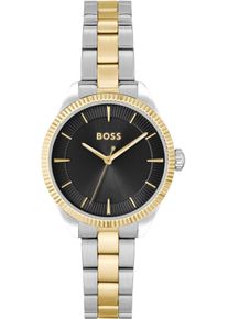 Quarzuhr BOSS "SAGE", gold (silberfarben, goldfarben), Armbanduhren, Damen, Quarzuhr, Damenuhr, Armbanduhr, analog, Edelstahlarmband