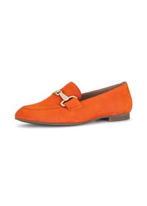 Slipper Gabor, Damen, Gr. 36, orange, Ziegenveloursleder, unifarben, Schuhe Slipper, Loafer, Halbschuh, Businessschuh mit edler Zierschnalle