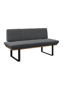 James Wood , Schwarz , Holz, Metall, Textil , Eiche , vollmassiv , 170x48x90 cm , in verschiedenen Gr&ouml;&szlig;en erh&auml;ltlich ,