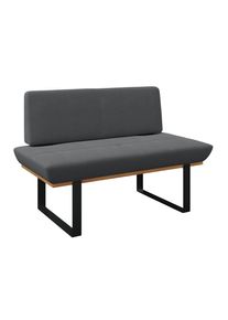 James Wood , Schwarz , Holz, Metall, Textil , Eiche , vollmassiv , 130x48x90 cm , in verschiedenen Gr&ouml;&szlig;en erh&auml;ltlich ,