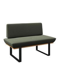 James Wood , Gr&uuml;n , Holz, Metall, Textil , Eiche , vollmassiv , 130x48x90 cm , in verschiedenen Gr&ouml;&szlig;en erh&auml;ltlich ,
