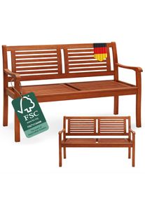 Casaria Gartenbank Eukalyptusholz 120x56x88cm FSC -zertifiziert