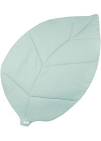 Julius Z&ouml;llner Krabbeldecke JULIUS Z&Ouml;LLNER "Blatt Waffelpiqu&eacute;", gr&uuml;n (lagoon), B:110cm L:170cm, Baumwolle, Wohndecken, Krabbeldecke, Made in Germany