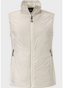 Sch&ouml;ffel Funktionsweste SCH&Ouml;FFEL "Hybrid Vt Style Cascata WMS", Damen, Gr. 36, beige (9040, natur), Oberstoff: 100% Nylon. Oberstoff Seitenteile: 100% Polyester. Futter: 100% Polyester. Wattierung: 100% Polyester, ohne Ausschnitt, Westen Funktionsweste