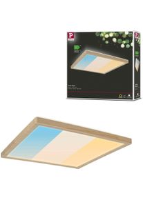 Paulmann LED Panel "LED Panel Atria Shine IP44 eckig mm White Switch Holzoptik Eiche", braun (holzfarben), 1, H: 3,5cm, 1 Stk., Leuchten, Farbwechsler, LED Panel