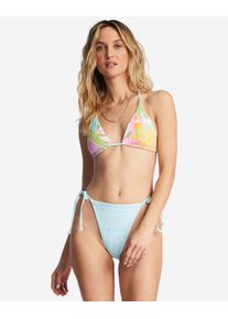 Triangel-Bikini-Top Billabong "Dreamland Rev Multi", Damen, Gr. M, Cup B, bunt (multi), 84% Polyester, 16% Elasthan, Bikini-Oberteile Triangel-Bikini-Top