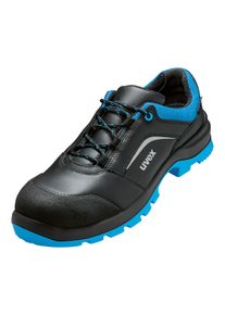 Sicherheitsschuh Uvex "2 xenovaHalbschuh" Gr. 49, schwarz (schwarz, blau), 49, Obermaterial: 100% Lederimitat synthLeather., Schuhe, Sicherheitsschuh
