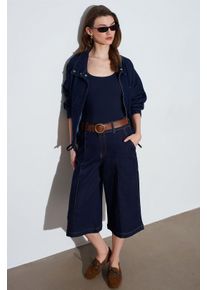 Hoge Taille Wijde Spijkerbroek Shorts