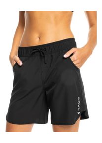 Boardshorts Roxy "Roxy WAVE 7 INCH BS", Damen, Gr. M, N-Gr, schwarz (anthrazit), Obermaterial: 92% Polyester, 8% Elasthan, Hosen Boardshorts, elastisches Material, sportlicher Stil, f&uuml;r Erwachsene