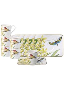 Villeroy & Boch Tasse VILLEROY & BOCH "Espressotassen mit Untertassen Amazonia 60 ml 12er Set bunt", bunt, B:11cm H:7,1cm, Porzellan, Trinkgef&auml;&szlig;e, Tasse, Handw&auml;sche wird empfohlen
