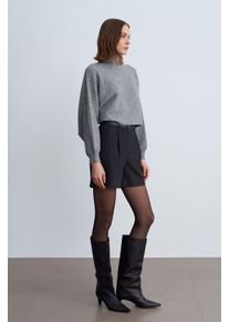 Hoge Taille Met Ceintuur Wijde Pantalon Korte Broek