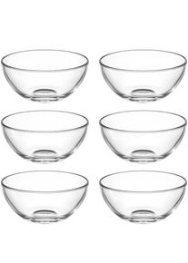 Schale Leonardo "CUCINA, 14 cm, 6er-Set", transparent, H:6,5cm &Oslash;:14cm, Glas, Sch&uuml;sseln, Schale, Sp&uuml;lmaschinengeeignet