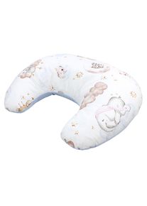 Stillkissen TUPTAM "Stillkissen Baby Stillkissen Klein mit Baumwoll-Bezug", Baby, blau (tiere auf wolken), Obermaterial: 100% Baumwolle CO., Funktionskissen Stillkissen