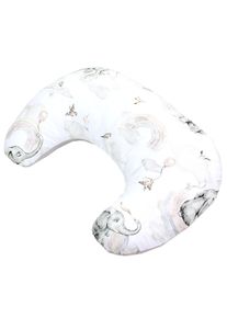 Stillkissen TUPTAM "Stillkissen Baby Stillkissen Klein mit Baumwoll-Bezug", Baby, bunt (elefanten, regenbogen), Obermaterial: 100% Baumwolle CO., Funktionskissen Stillkissen