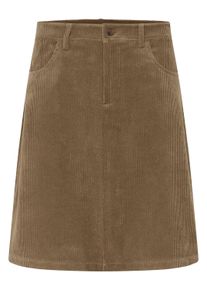 Midirock Cream "Rock CRCory", Damen, Gr. 34, beige (cub), Obermaterial: 98% Polyester PES. 2% Elasthan EL., R&ouml;cke Midirock