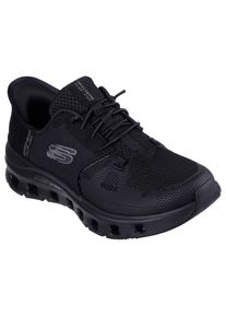 Slip-On Sneaker Skechers "GLIDE-STEP PRO", Damen, Gr. 39, schwarz, Textil, unifarben, Schuhe Slip-On Sneaker, Slipper, Freizeitschuh mit komfortabler Heel Pillow Funktion